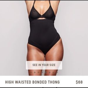 NEW WITH TAGS! Skims high waisted bonded thong